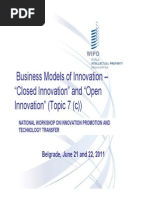 Closed Innovation and Open Innovation