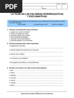 La Tilde en Las Palabras Interrogativas y Exclamativas