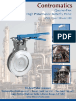 Contromatics Tri-Seal Quarter-Flex HP Butterfly Valves