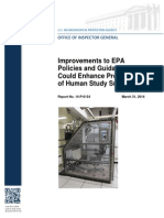 EPA Human Study Subjects