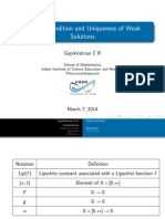 Uniqueness of Weak Solutions For Lax Oleinik Forumla