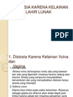 Distosia Jalan Lahir Lunak