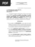 Reforma A La Constitución Política Del Estado de Guerrero