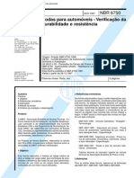 NBR 6750 (Nov 1997) - Rodas para Automóveis - Verificação Da Durabilidade e Resistência