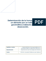 Determinación de Humedad Por Metodo Indirecto