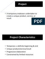 Project: - A Temporary Endeavor Undertaken To Create A Unique Product, Service, or Result