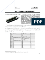 Character LCD Interface EEM 336: Anadolu University Department of Electrical & Electronics Engineering Microprocessors 1