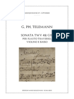 Telemann Trio Italien TWV 42:G12 Score