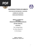 Modulo Presupuestos Empresariales Myro