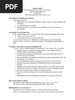 Audrey Prather Resume