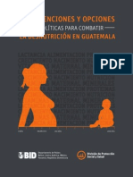 Intervenciones y Opciones de Políticas para Combatir La Desnutrición en Guatemala