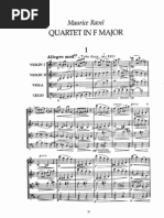 Ravel - String Quartet Score