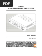 4+8CH H.264 Standalone DVR System: User Manual