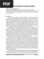 Conocimiento Cientifico y Sentido Comun - Claudio Gutiérrez