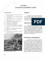 Unidad 7 - La Independencia de America Latina - Secundaria