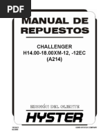 H18.00XM A214 Manual de Repruesto