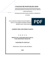 Evaluacion de Un Proyecto de Inversion para Determinar Hasta Cuando Deben Invertir Los Productores (Tesis)