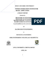 Foot Step Power Generation System For Rural Energy Application To Run AC and DC Loads