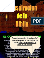 Inspiracion de La Biblia