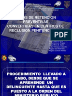 Salas de Retencion Preventivas Convertidas en Centros de