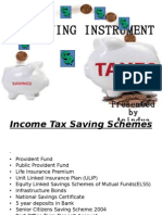 Income Tax Saving Schemes