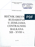 Vukanovic Tatomir Rečnik Drevnog Rudarstva U Zemljama Centralnog Balkana