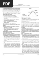 Lesson 23: Tests of Hypotheses - Small Samples