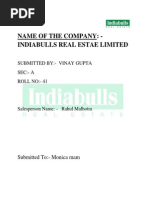 Indiabulls Real Estate Project