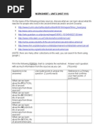 Primary Source Analysis Worksheet 1