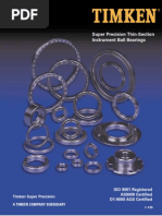 Super Precision Thin Section Instrument Ball Bearings