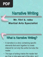 Narrative Writing: Mr. Fitri B. Rabu Martial Arts Specialist