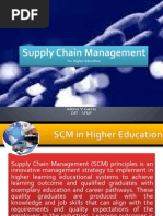 Supply Chain Management For Higher Education