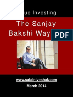 Value Investing - Prof. Sanjay Bakshi's 2014 Interview With Safal Niveshak