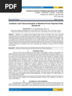 Synthesis and Characterization of Biodiesel From Nigerian Palm Kernel Oil