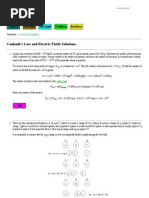 PHYS 1220 Coulomb's Law and Electric Fields Solutions