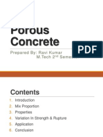 Porous Concrete: Prepared By: Ravi Kumar M.Tech 2 Semester