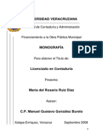 Financiamiento A La Obra Pública Municipal