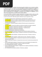 La Serie de Normas ISO 14000 Sobre Gestión Ambiental Incluye Las Siguientes Normas