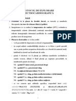 Protocol de Explorare ECG