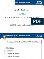 Clase 2 - Alcantarillado Sanitario