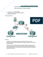 Lab 3.4 Configuring Site-To-Site Ipsec Vpns With SDM: Learning Objectives