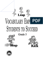 Grade 5 Vocab Words Definitions