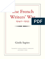 The French Writers' War, 1940-1953 by Gisèle Sapiro