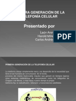 Primera Generación en Telefonía Celular