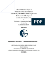 A Technical Seminar Report On: Wireless Power Transmission