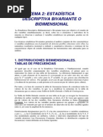 Tema 2 Estadistica Bidimensional Frecuencias PDF