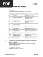 Lesson 3: Prismatic Milling: Objectives