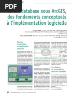 La Geodatabase Sous ArcGIS PDF