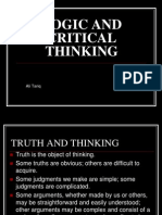 Logic and Critical Thinking