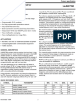 Image Rejecting Front-End For GSM Applications UAA2072M: Philips Semiconductors Product Specification